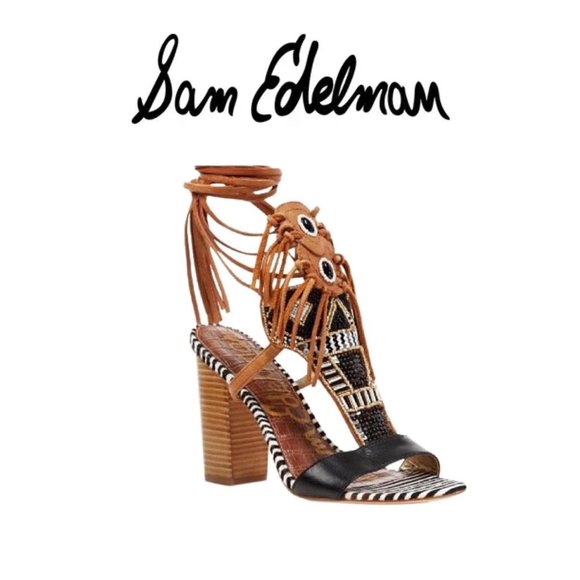 Sam Edelman Shoes - San Edelman Tribal Beeded Sandals. Sz 6.5M